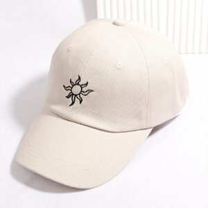 Sun Embroidered Baseball Cap